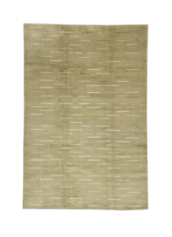 Tibbetian Silk And Wool Rug > Design # 1002 > 6 X 9