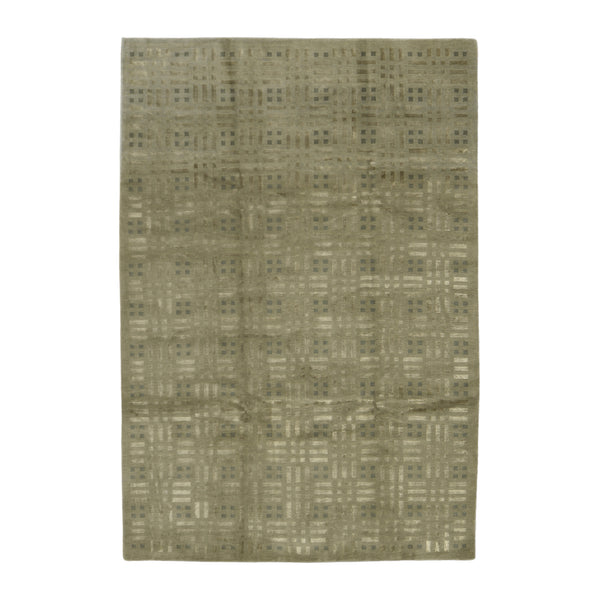 Tibbetian Silk And Wool Rug > Design # 1013 > 6 X 9