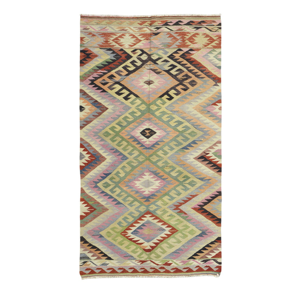 Turkish Old Kilim Rug > Design # 1070 > 5'-2" X 9'-6"