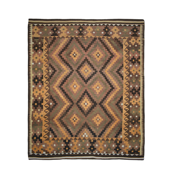 Afghani Old Kilim Rug > Design # 1081 > 7'-6" X 9'-11"