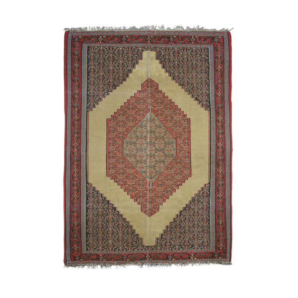 Persian Senneh Kilim Rug > Design # 1082 > 6'-5" X 9'-8"