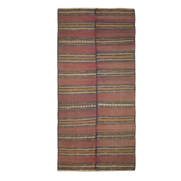 Afghani Kilim Rug > Design # 1121 > 4'-6" X 10'-0"