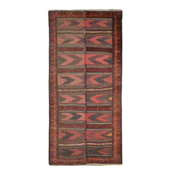 Afghani Kilim Rug > Design # 1122 > 4'-7" X 10'-0"