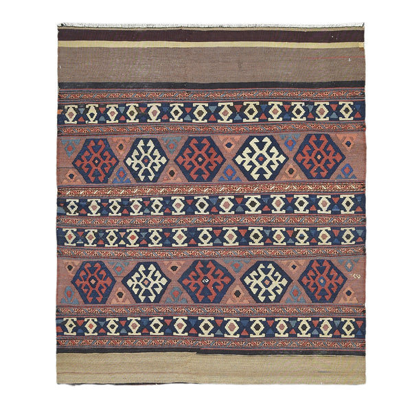 Turkeman Rug > Design # 1128 > 3'-4" X 4'-1"