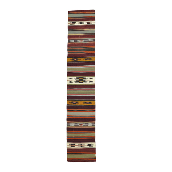 Turkish Kilim Runner > Design # 1232 > 2'-0" X 12'-3"