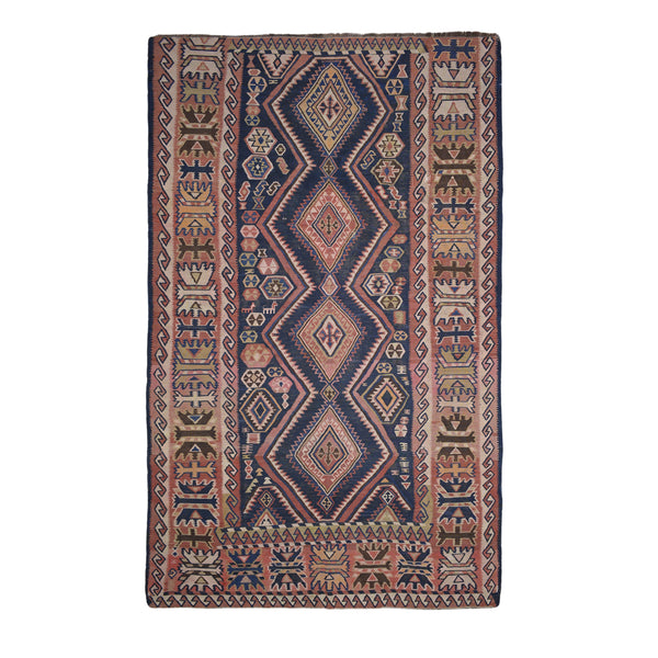 Persian Old Kilim Rug > Design # 1333 > 5'-7" X 9'-7"