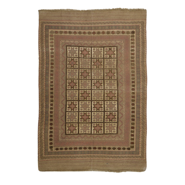 Afghani Soumak Rug > Design # 1380 > 5'-11" X 8'-10"