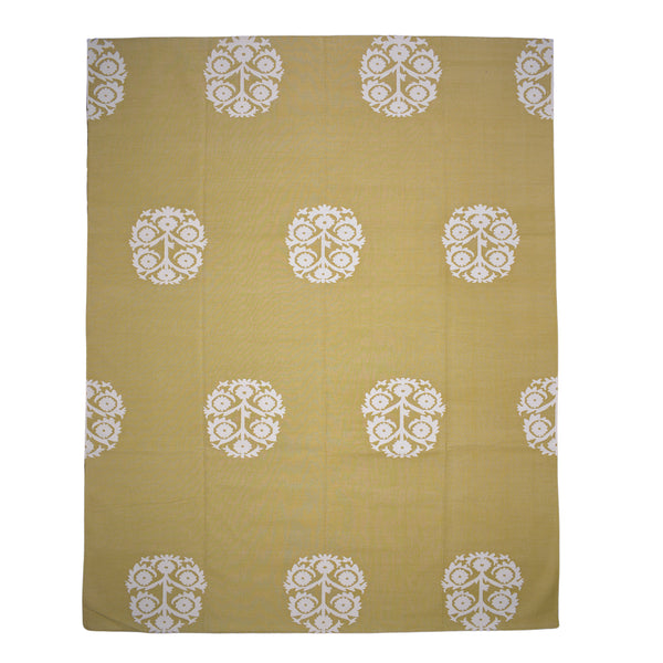 Anaar Cotton Dhurrie Neon Yellow / White > Design # 1521 > 8'-0" X 10'-2"