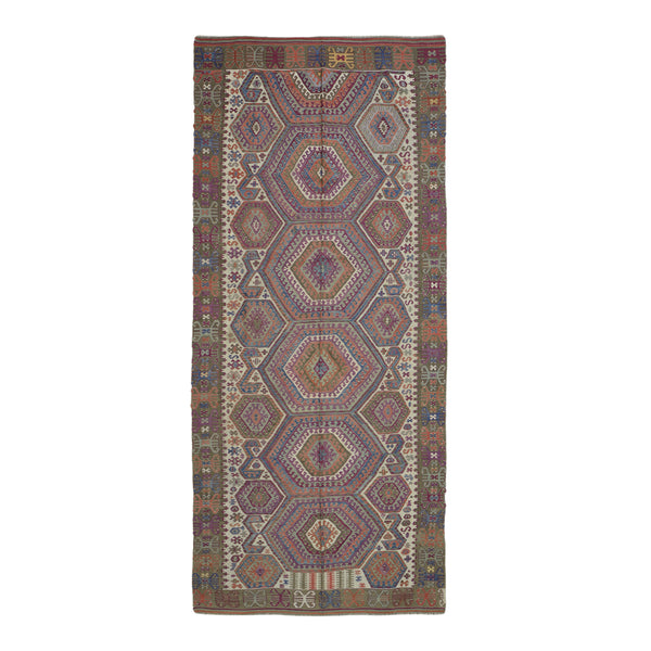 Old Turkish Kilim Rug - K > Design # 1581 > 5'-10" X 13'-5"