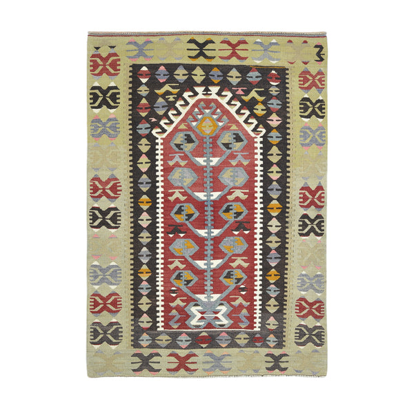 Old Turkish Kilim Rug - K > Design # 1620 > 3'-3" X 4'-10"