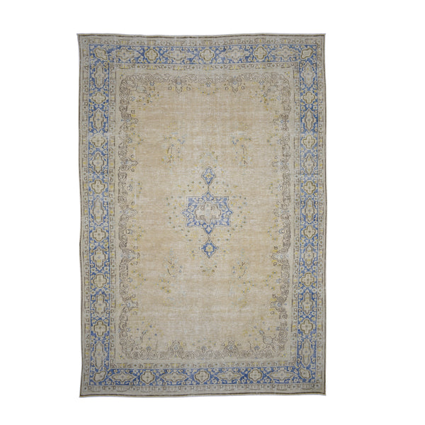 Vintage Disressed Shery Overdyed Rug > Design # 1807 > 6'-8" X 9'-9"