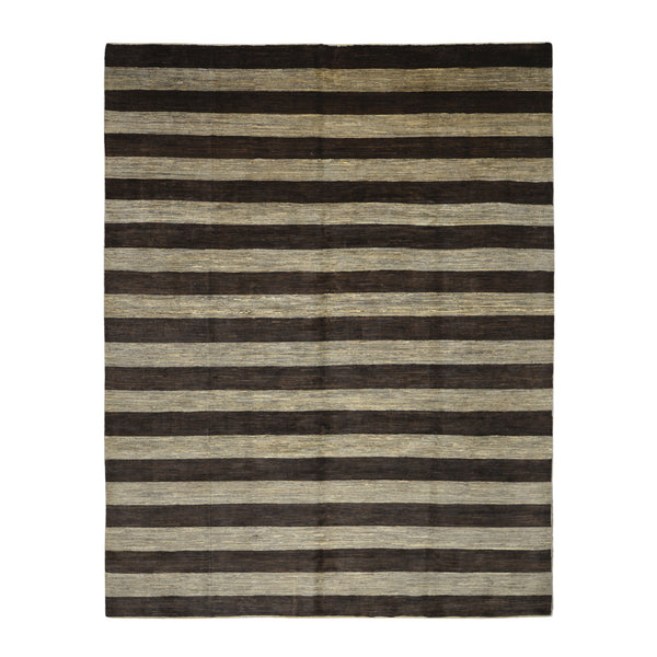 Handmade Modern Afghani Amberly Wool Rug > Design # 2002 > 8' - 10" X 11' - 9"