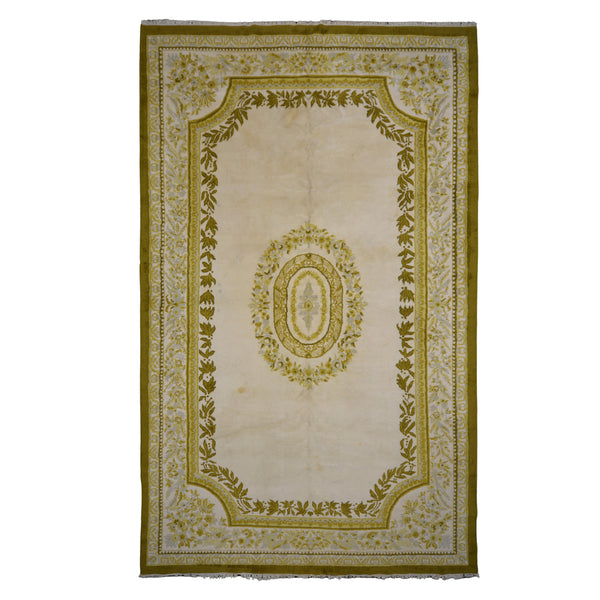 French Abusan Wool Rug > Design # 2106 > 9' - 10" X 16' - 2"