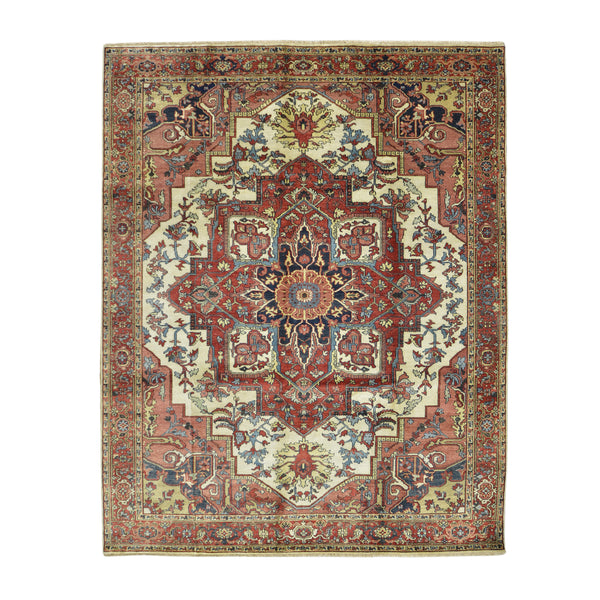 Persian Heriz Design Wool Rugs > Design # 2486 > 8'-10" X 11'-10"