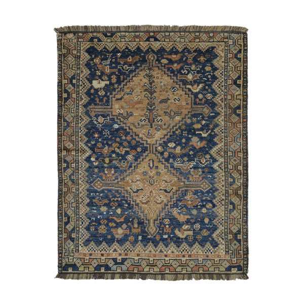 Handmade Caucasian Rug > Design # 2500 > 3'-10" X 4'-9"