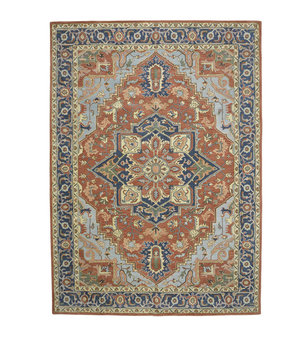 Handmade Tufted Heriz Rug > Design # 2588 > 9'-0" X 12'-0"