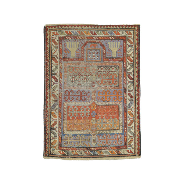 Antique Turkish Prayer Rug > Design # 447 > 3' x 4'