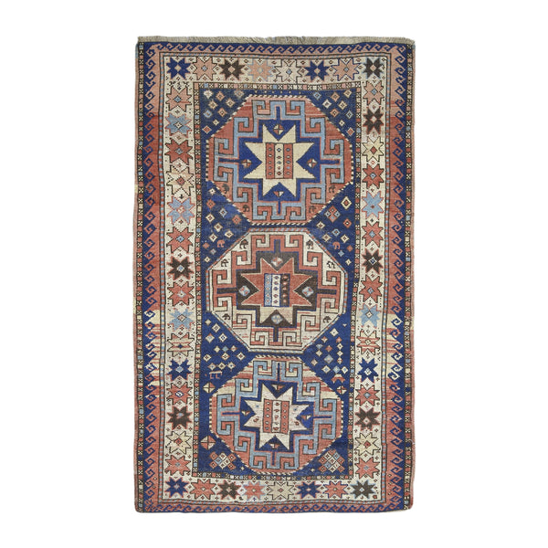 Antique Caucasian Kazak Rug > Design # 452 > 3'-3" X 5'-8"