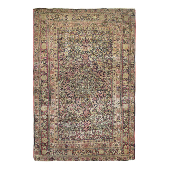 Antique Persian Kirman Rug- A 046 A 046-Design# 511, Size: 4' x 6'