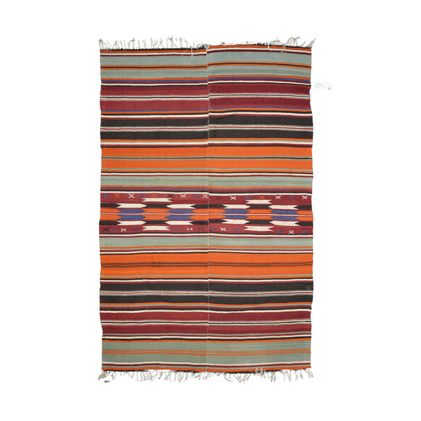 Handmade Turkish Kilim Rug > Design # 696 > 4'-10" X 7'-6"