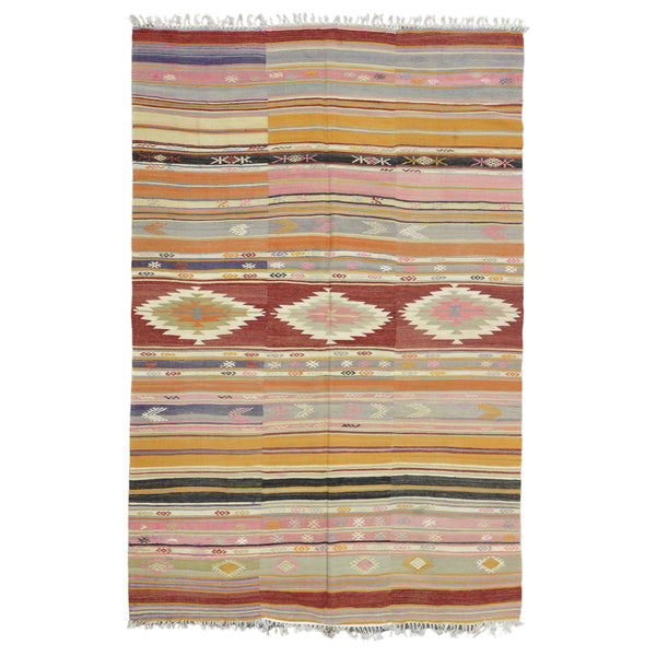 Turkish Kilim Rug-model-k > Design # 703 > 5'-9" X 9'-3"