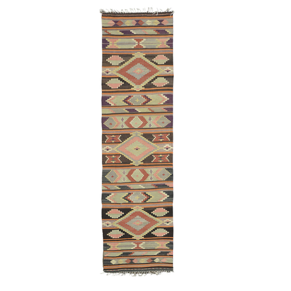 Turkish Old Kilim Runner-k > Design # 792 > 2'-8" X 11'-9"