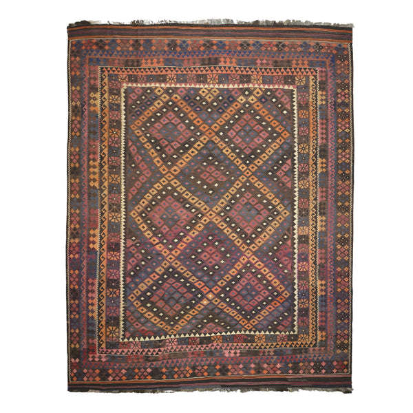 Afghani Vintage Kilim Rug > Design # 892 > 10'-0" X 13-3"