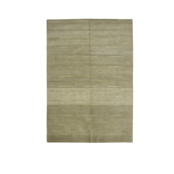 Modern Silk And Wool Rug > Design # 924 > 4'-1" X 5'-10"