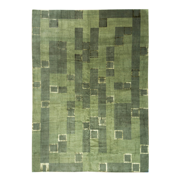 Modern Silk And Wool Rug > Design # 935 > 8'-1" X 10'-3"