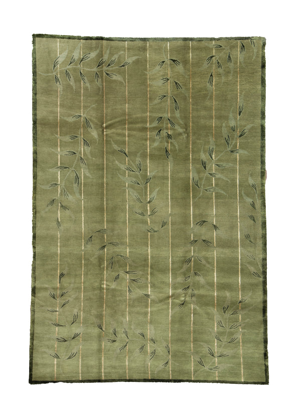 Modern Silk And Wool Rug > Design # 934 > 6 X 9