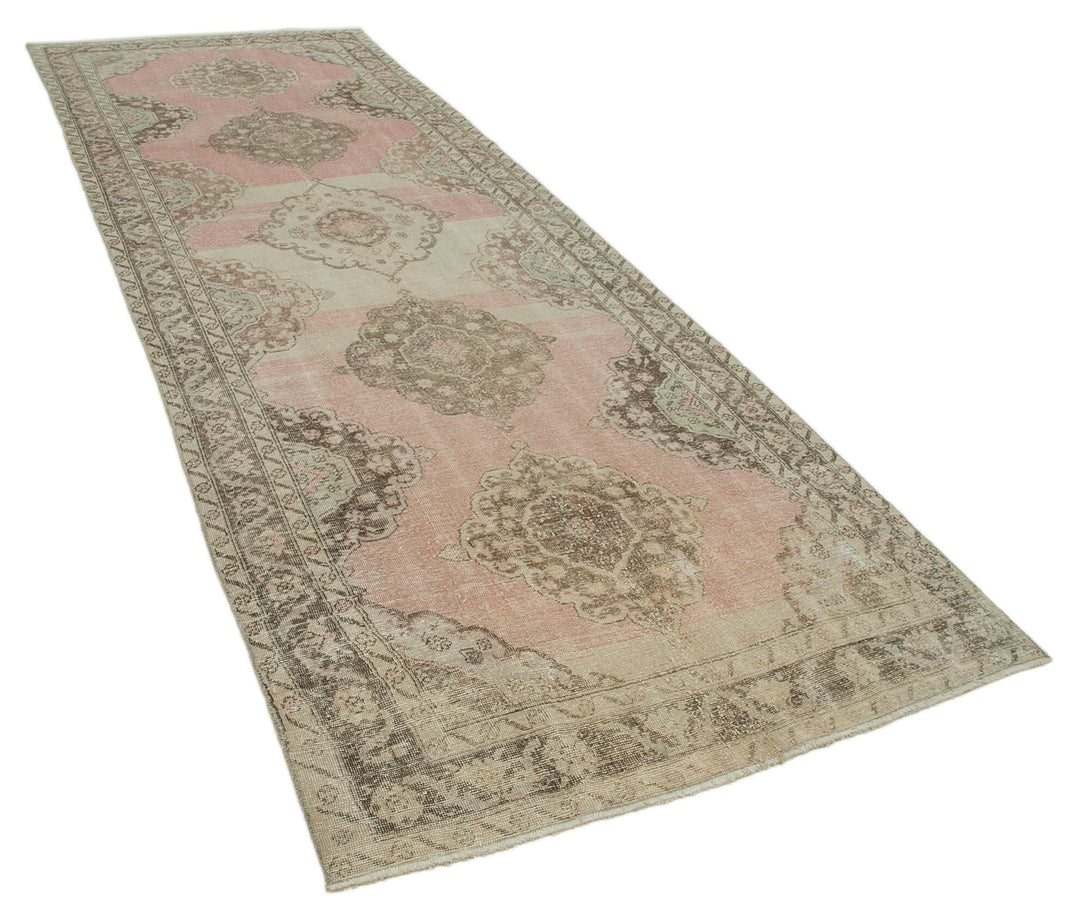 Handmade Vintage Runner > Design# OL-AC-28698 > Size: 4'-6" x 12'-7", Carpet Culture Rugs, Handmade Rugs, NYC Rugs, New Rugs, Shop Rugs, Rug Store, Outlet Rugs, SoHo Rugs, Rugs in USA