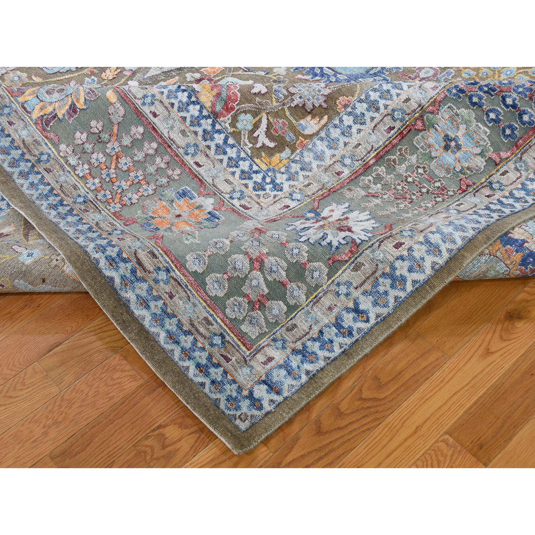 Handmade Transitional Rectangle Rug > Design# SH42957 > Size: 11'-9" x 15'-2" [ONLINE ONLY]