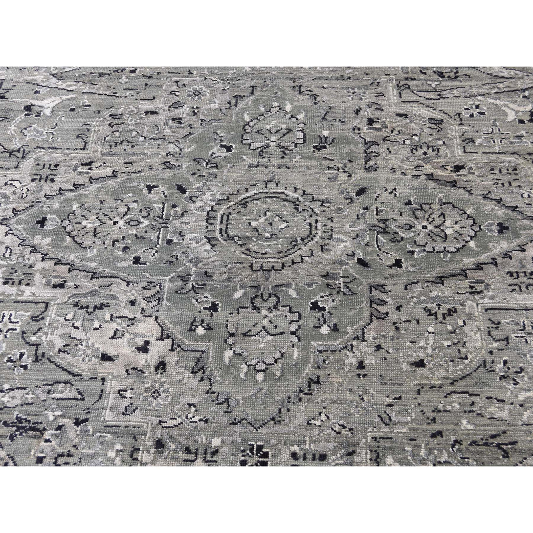 Handmade Transitional Rectangle Rug > Design# SH44224 > Size: 8'-3" x 10'-1" [ONLINE ONLY]