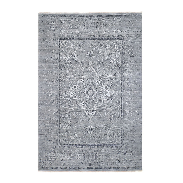 Hand Knotted Transitional Area Rug > Design# CCSR47947 > Size: 6'-0" x 9'-0"