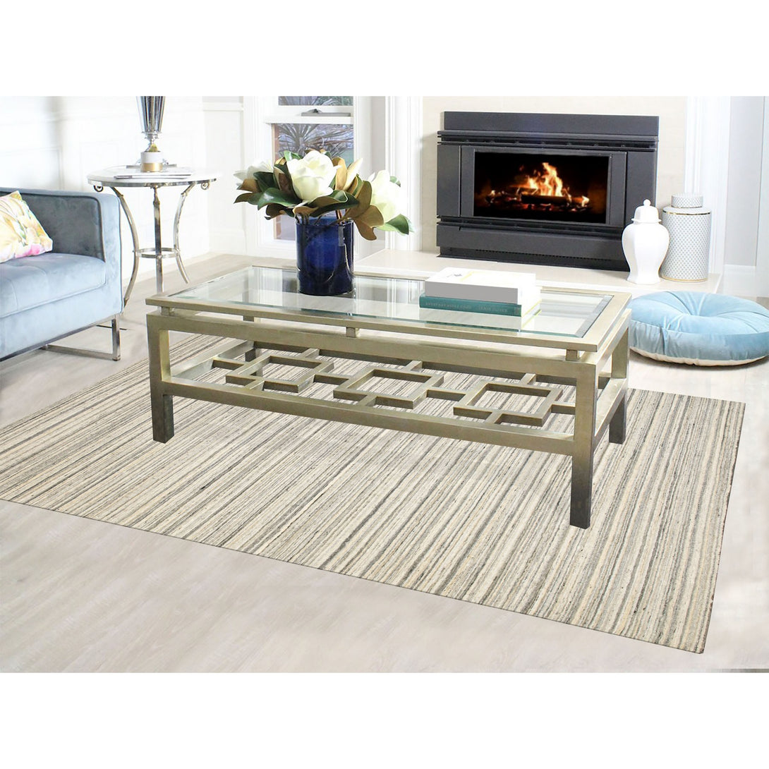 Hand Loomed Modern and Contemporary Area Rug > Design# CCSR58377 > Size: 6'-0" x 9'-0"