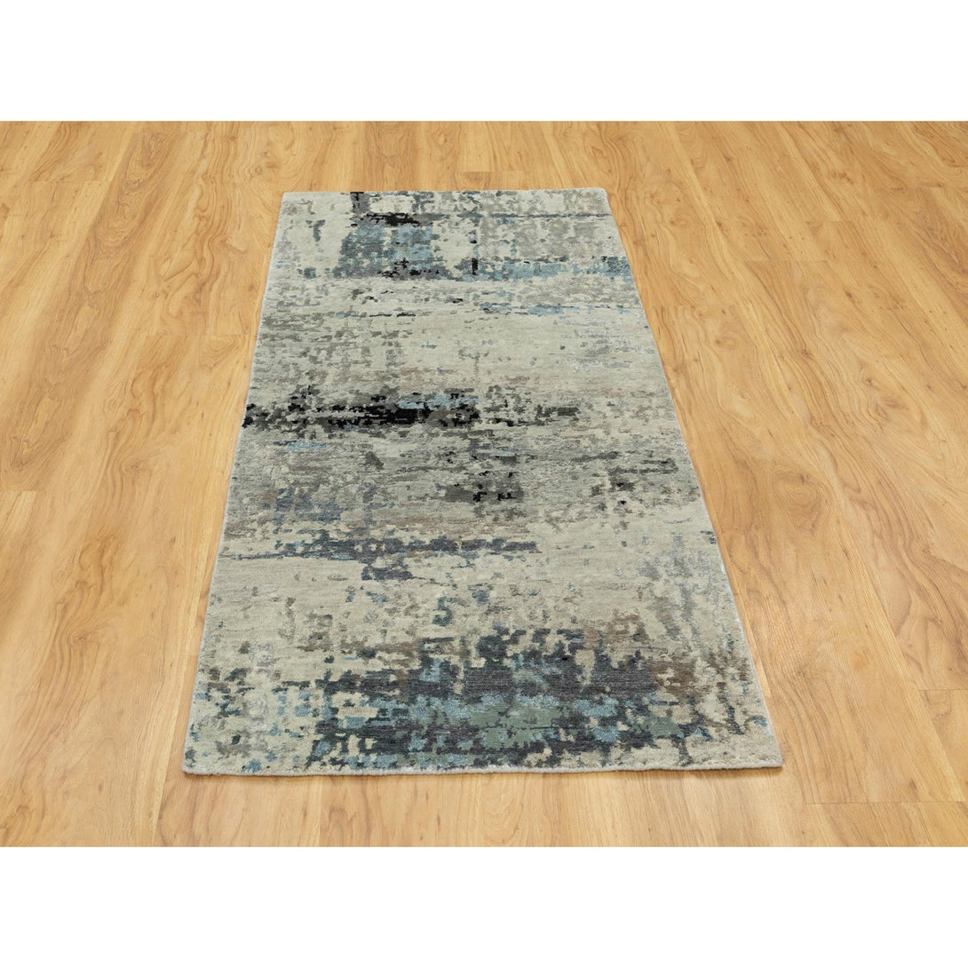 Hand Knotted Modern and Contemporary Runner > Design# CCSR58491 > Size: 2'-6" x 5'-10"