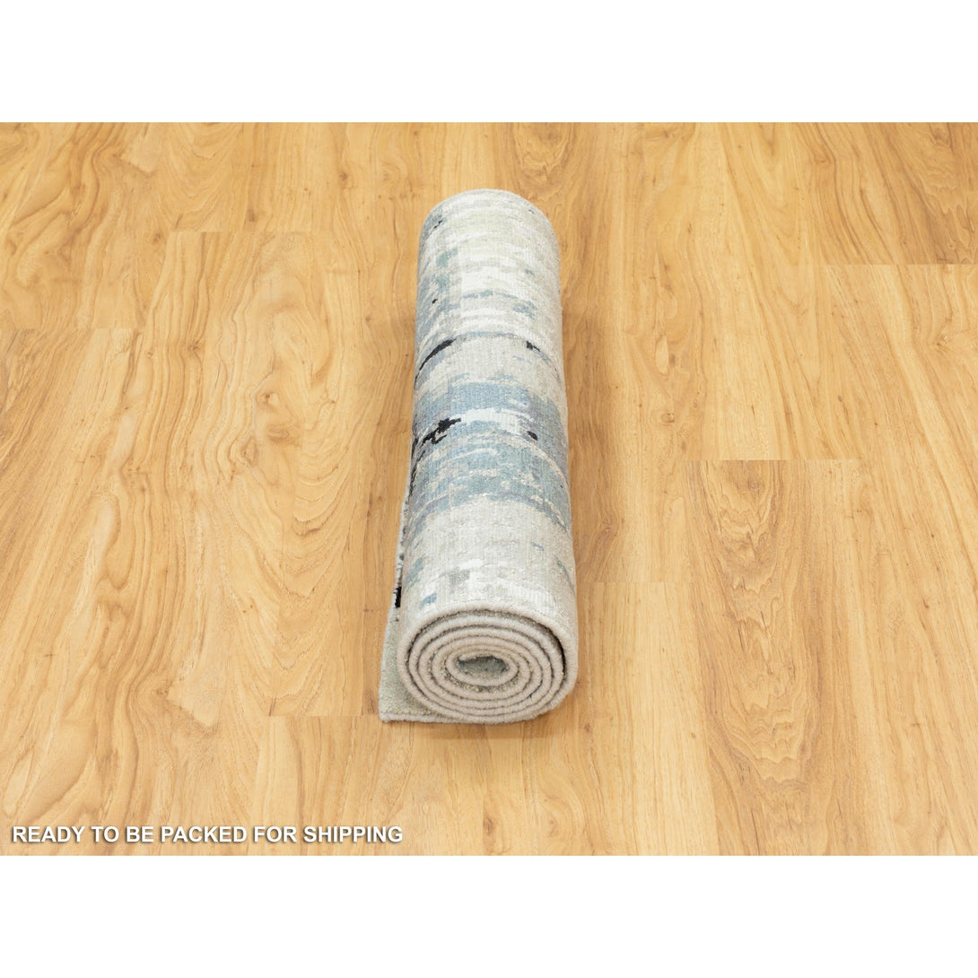 Hand Knotted Modern and Contemporary Runner > Design# CCSR58491 > Size: 2'-6" x 5'-10"