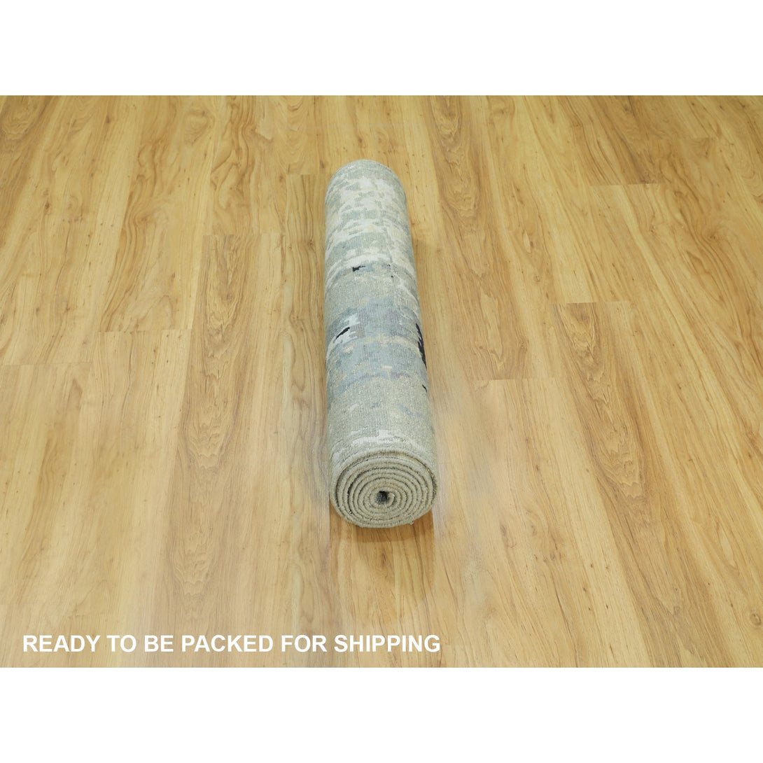 Hand Knotted Modern and Contemporary Runner > Design# CCSR58875 > Size: 2'-8" x 9'-9"