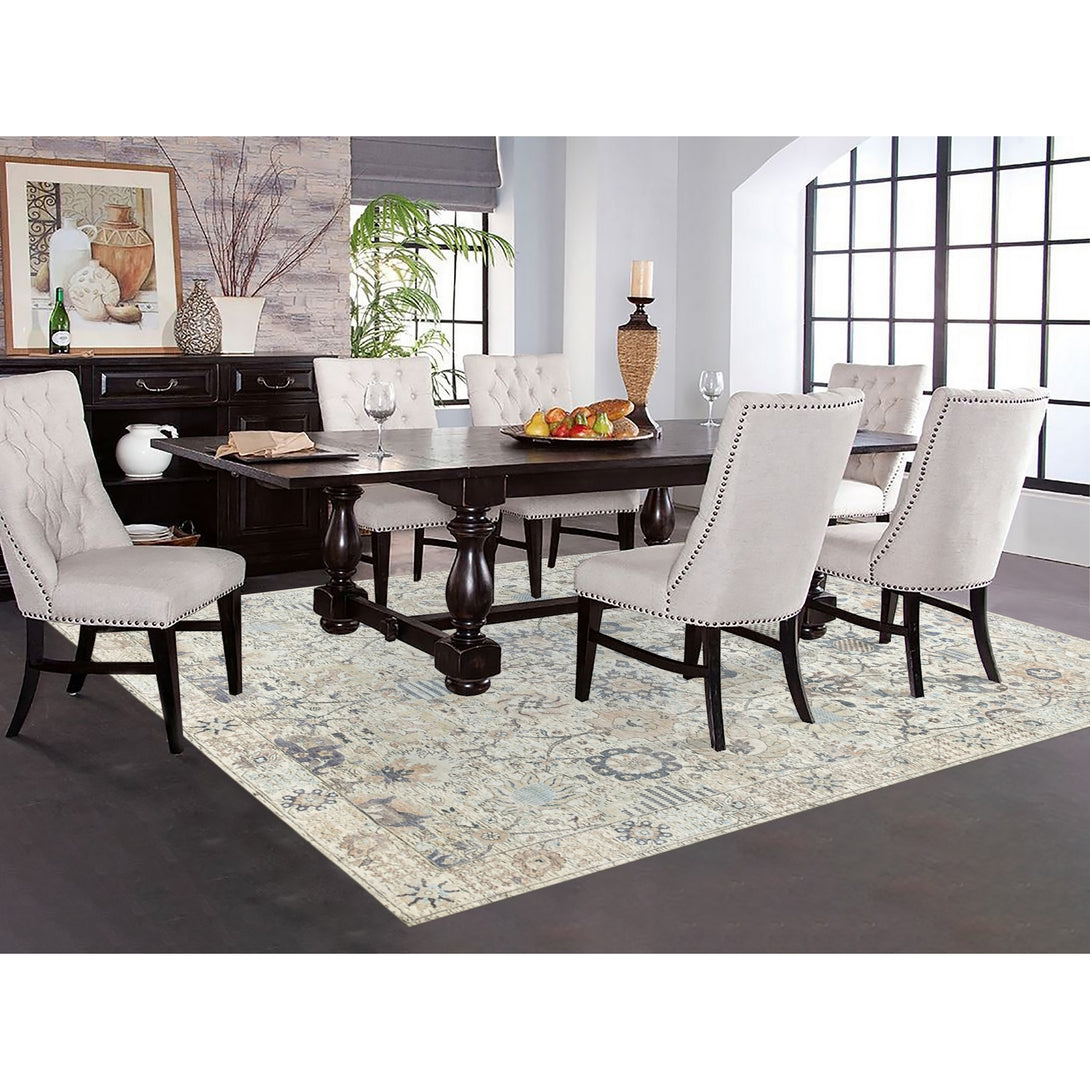 Hand Knotted Transitional Area Rug > Design# CCSR58939 > Size: 8'-0" x 10'-1"