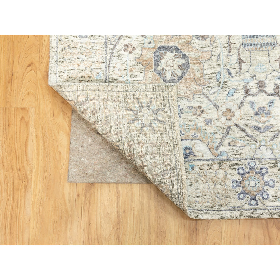 Hand Knotted Transitional Area Rug > Design# CCSR58939 > Size: 8'-0" x 10'-1"