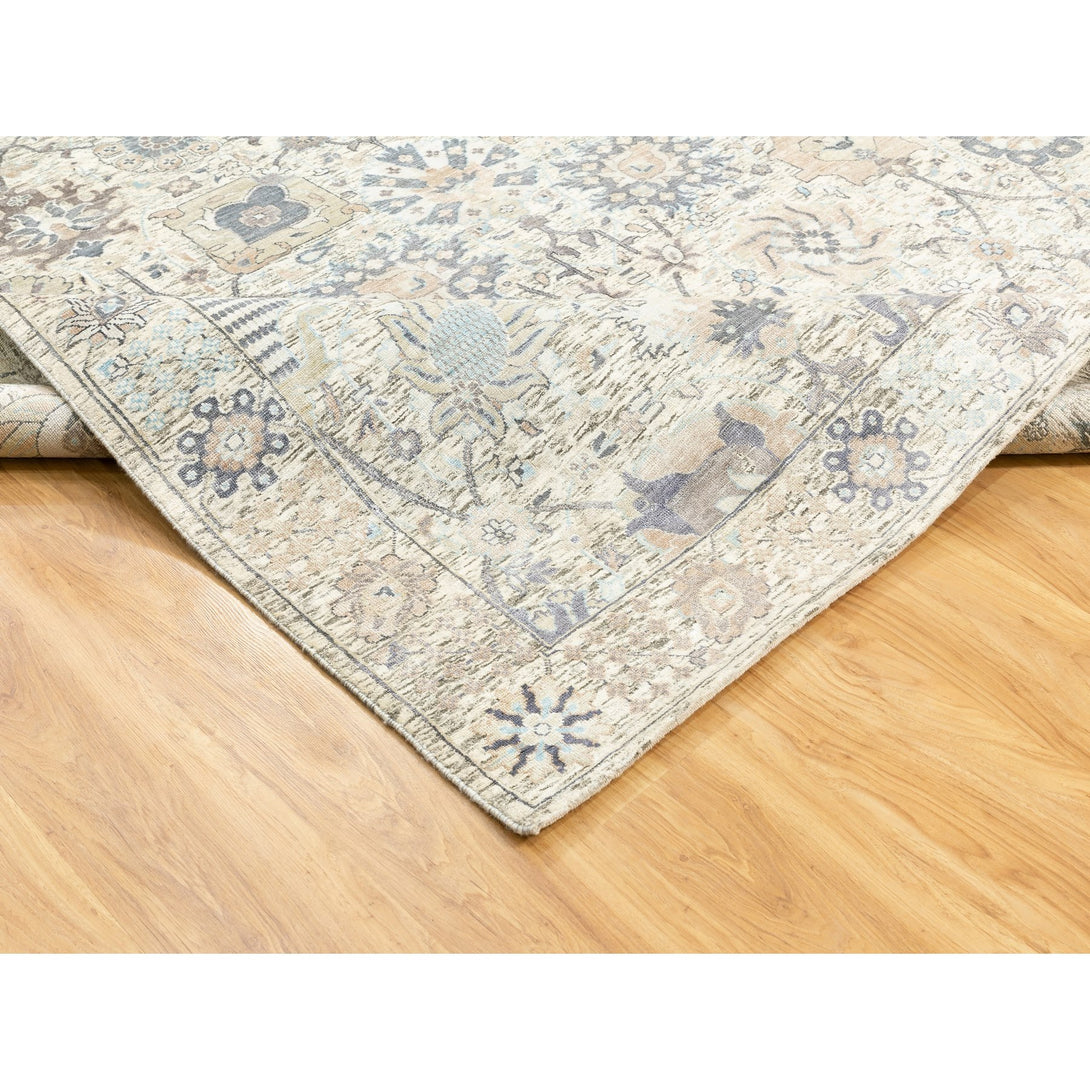 Hand Knotted Transitional Area Rug > Design# CCSR58939 > Size: 8'-0" x 10'-1"