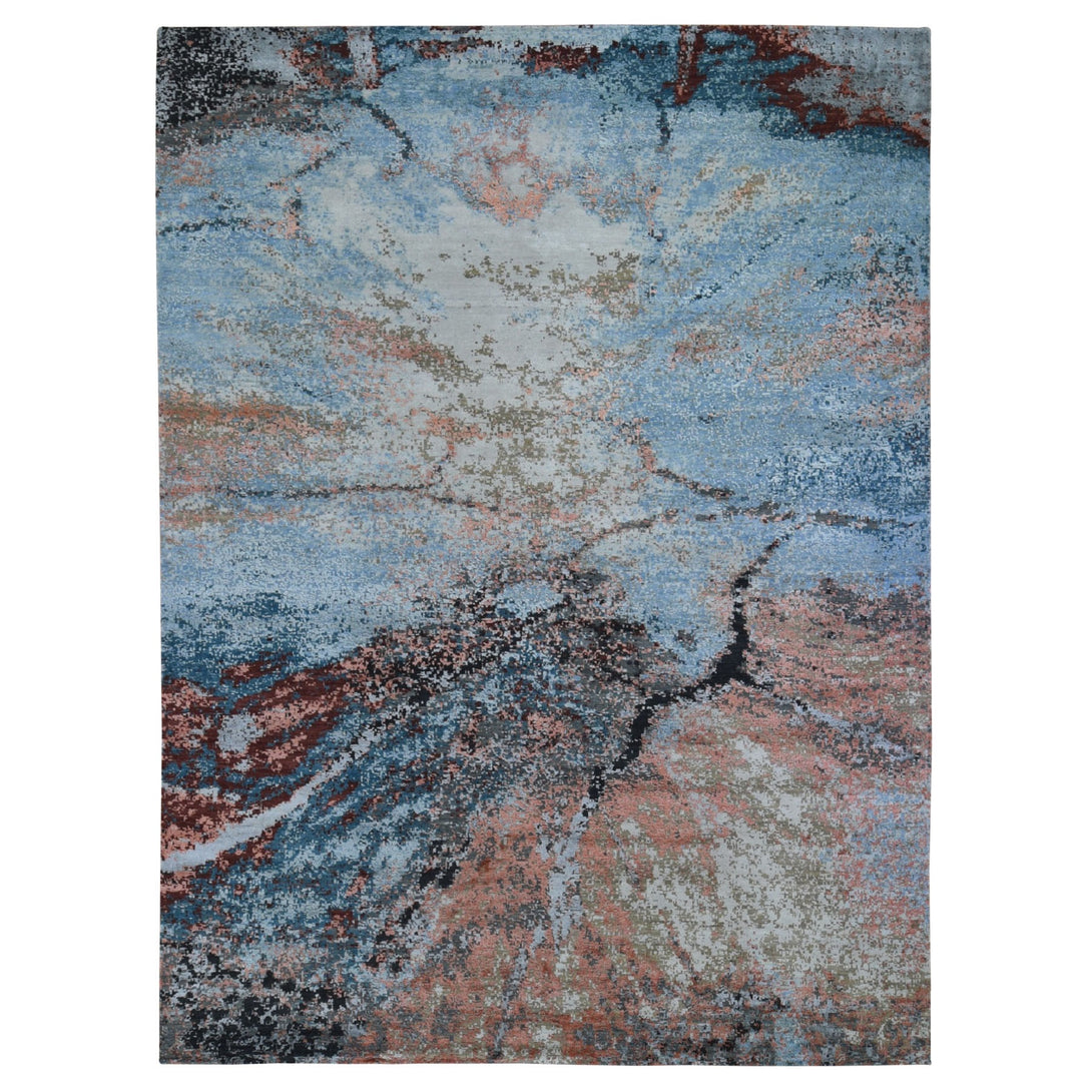 Hand Knotted Modern and Contemporary Area Rug > Design# CCSR59008 > Size: 9'-1" x 12'-1"