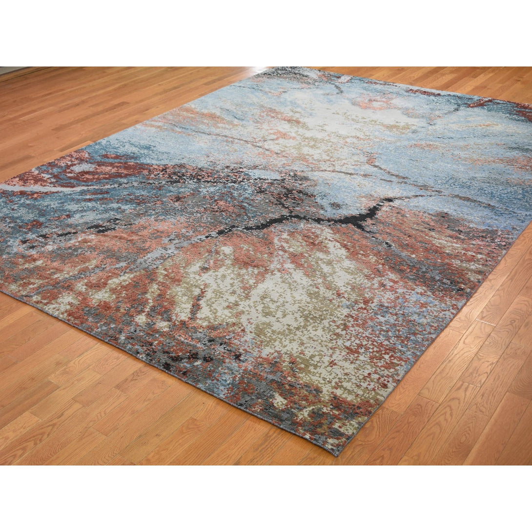 Hand Knotted Modern and Contemporary Area Rug > Design# CCSR59008 > Size: 9'-1" x 12'-1"