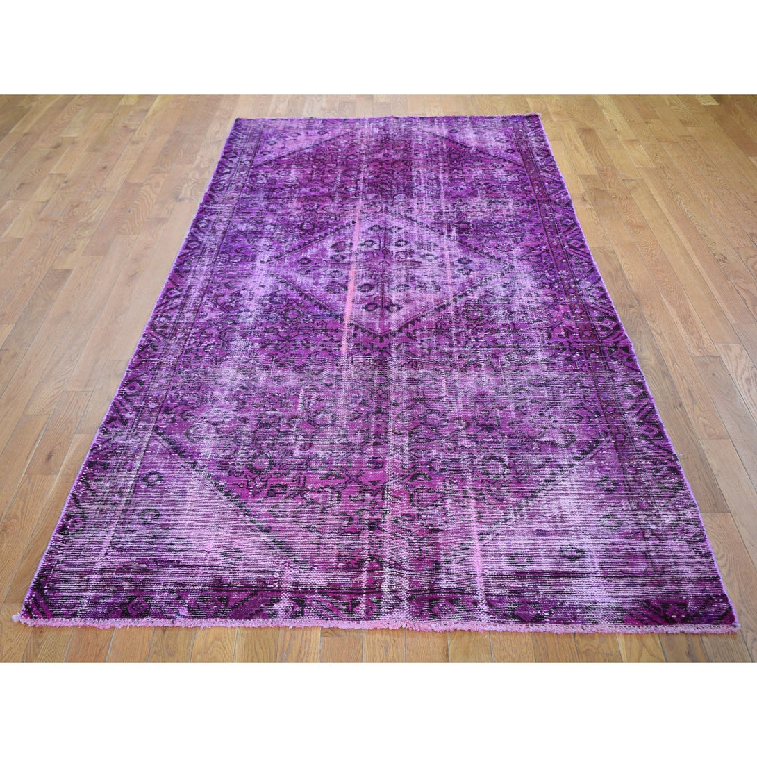 Hand Knotted Vintage Runner > Design# CCSR59198 > Size: 4'-7" x 9'-8"