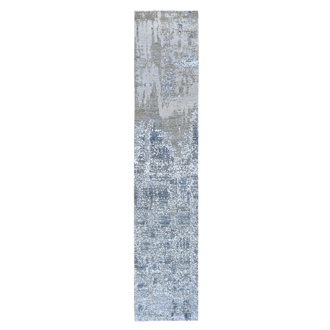 Hand Knotted Modern and Contemporary Runner > Design# CCSR59354 > Size: 2'-5" x 12'-1"
