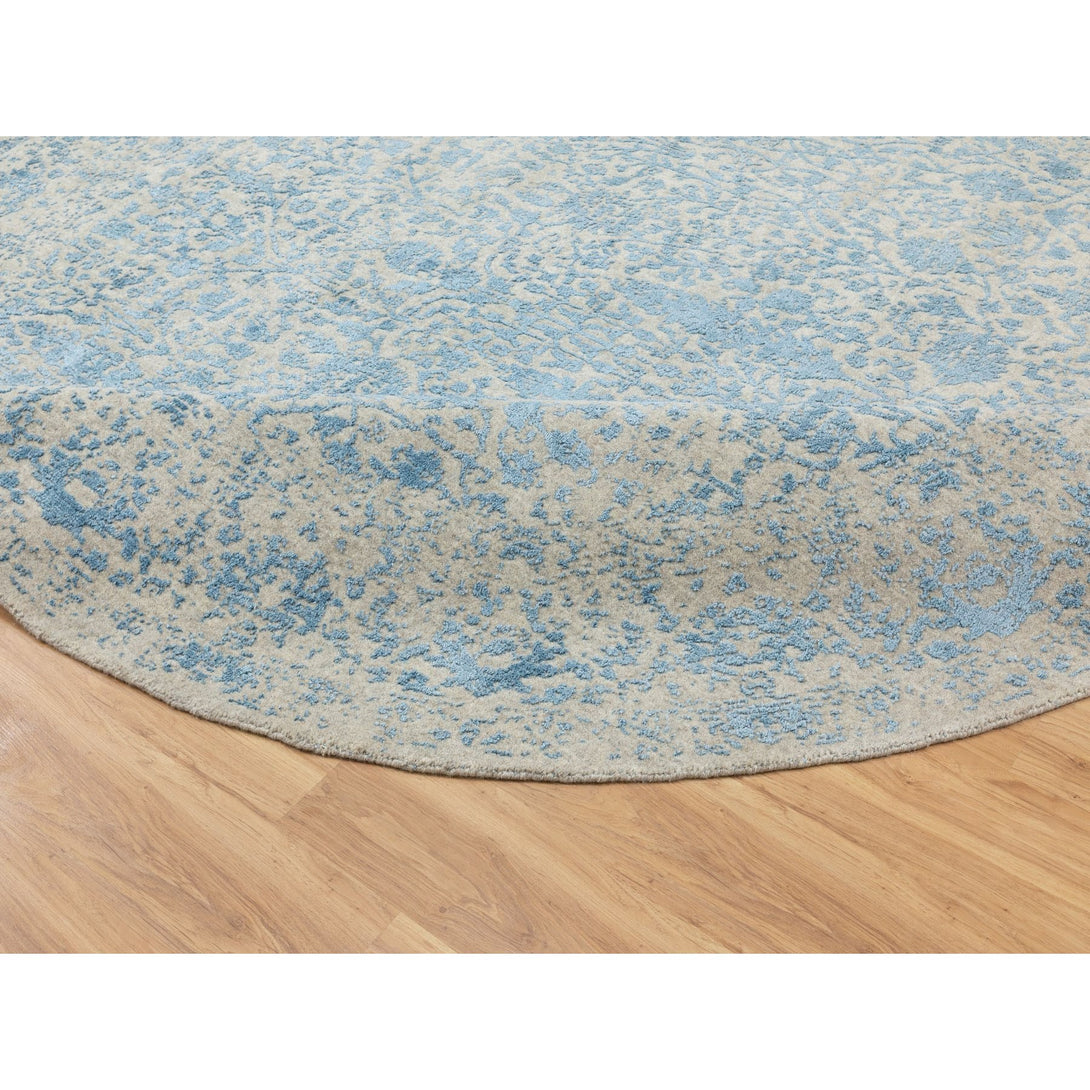 Handmade Transitional Modern Area Rug > Design# CCSR62066 > Size: 9'-10" x 9'-10"