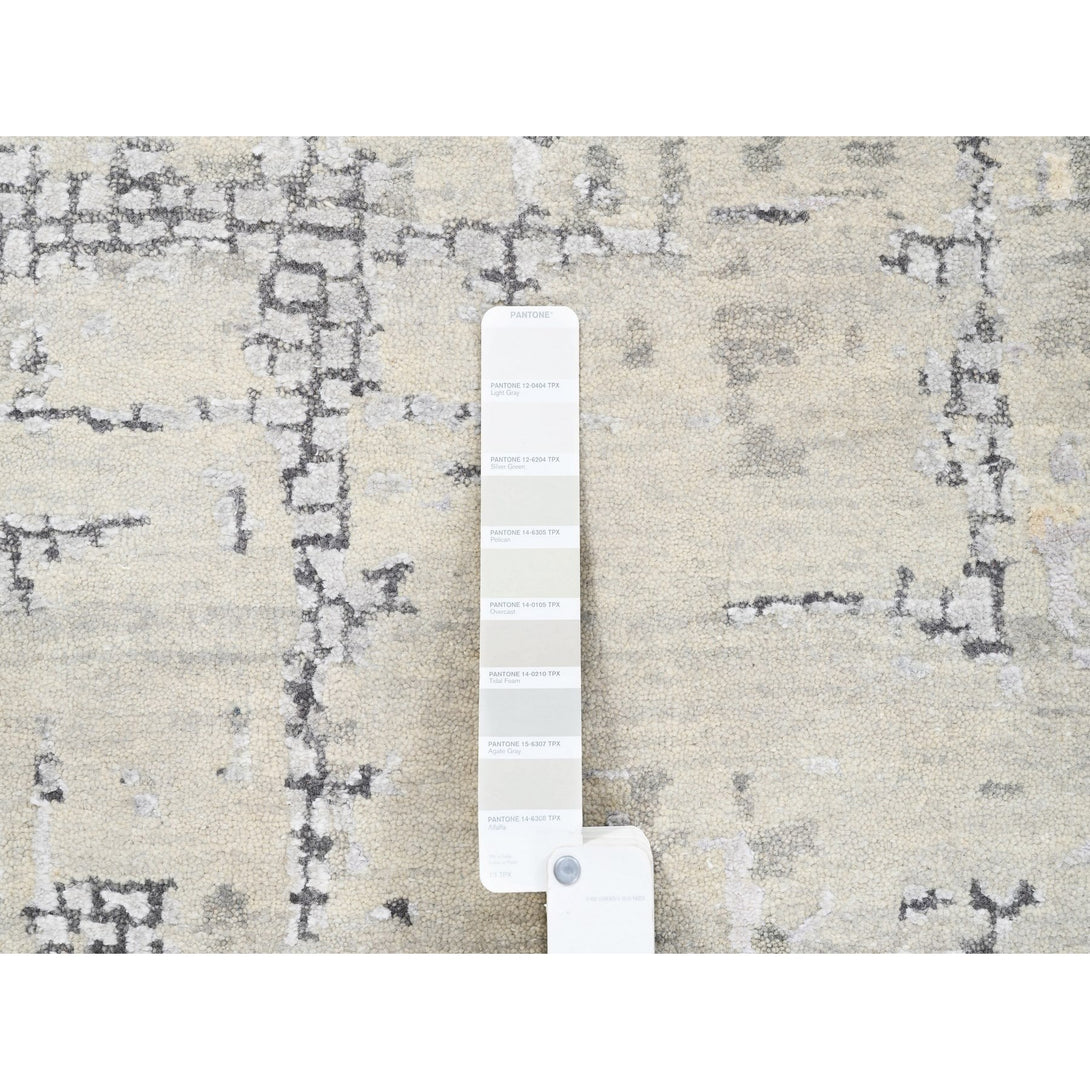 Hand Knotted Modern and Contemporary Area Rug > Design# CCSR62694 > Size: 9'-9" x 10'-0"