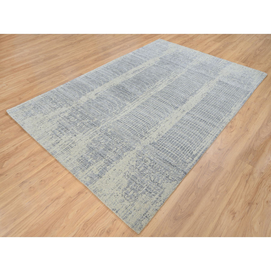 Handmade Modern and Contemporary Area Rug > Design# CCSR63753 > Size: 6'-0" x 9'-0"