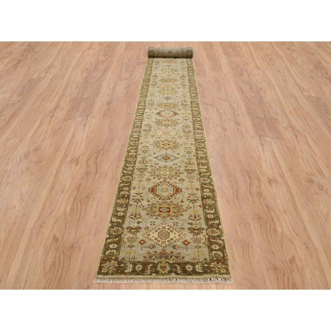 Handmade Heriz Runner > Design# CCSR64378 > Size: 2'-6" x 21'-10"