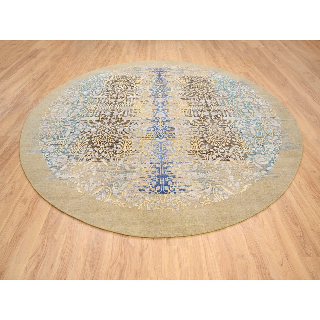 Handmade Transitional Modern Area Rug > Design# CCSR64438 > Size: 11'-10" x 11'-10"